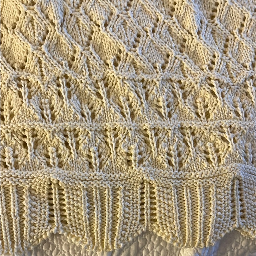 Cream Ribbed Cut Out Tank Top - Picture 3 of 3
